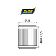 ISON 141 Oil Filter – Yamaha: 2003–2020 WR 450 F Fantic:…