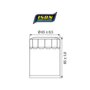 ISON 148 Oil Filter – Yamaha: 2001–2005 FJR 1300 1300cc…