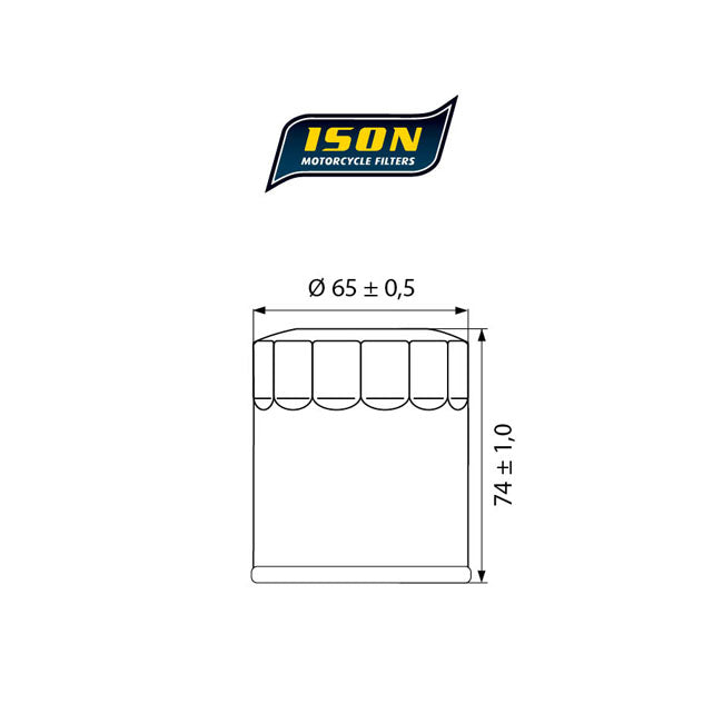 ISON 156 Oil Filter – KTM: 1999 EGS 400 Enduro 400cc; 1997 620…