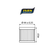 ISON 971 Oil Filter – Suzuki: 2007–2015 AN 400 Burgman…
