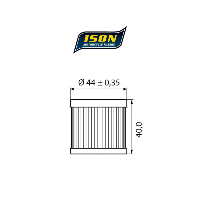ISON 971 Oil Filter – Suzuki: 2007–2015 AN 400 Burgman…