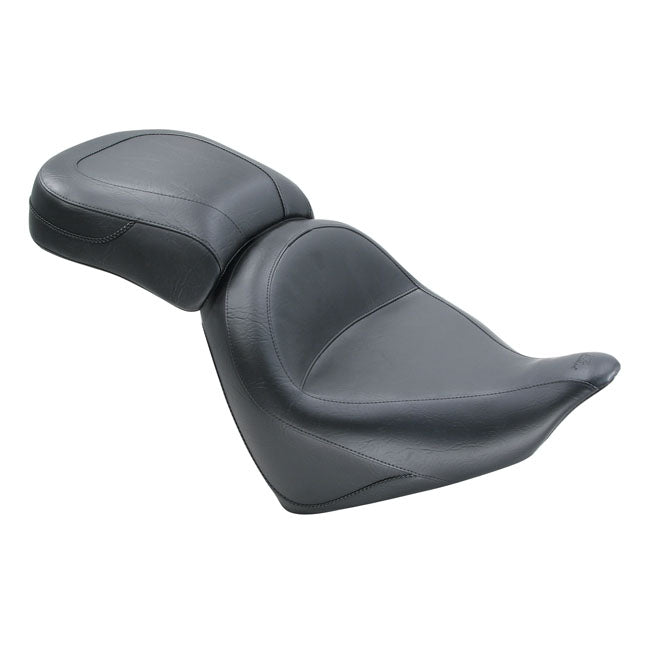 Mustang Vintage Passenger Seat Plain Black – 2010–2020 Honda VT1300CX Fury