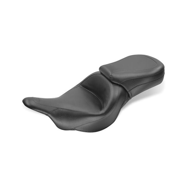 Mustang 1 Piece 2-Up Wide Touring Vintage Seat Plain Black – Kawasaki: 2009–2020 Kawasaki Vulcan 1700…
