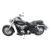 Mustang 1 Piece 2-Up Wide Touring Vintage Seat Plain Black – 2009–2013 Kawasaki Vulcan 1700 Classic