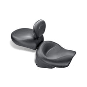 Mustang 2-P Wide Touring Vintage Seat Plain Black – 1996–2008 Kawasaki Vulcan1500 Classic…