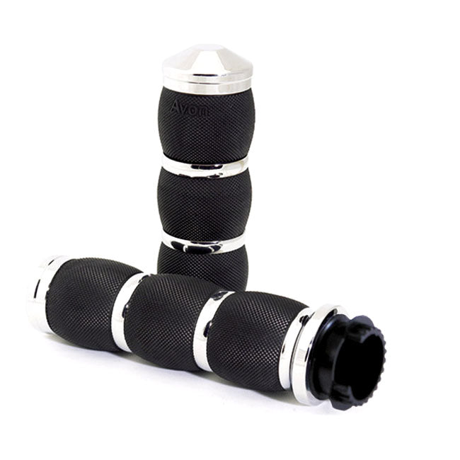 Avon Grips Mt Air Cushioned Grips Chrome