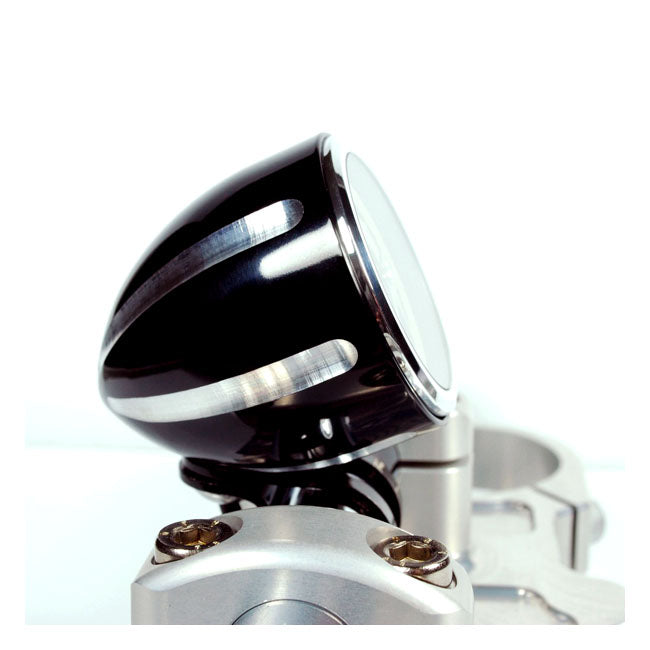 Motogadget Tiny Mount Cup ''Grooved'' 22 mm. Black Cc – Motoscope Tiny to 22 mm Handlebars