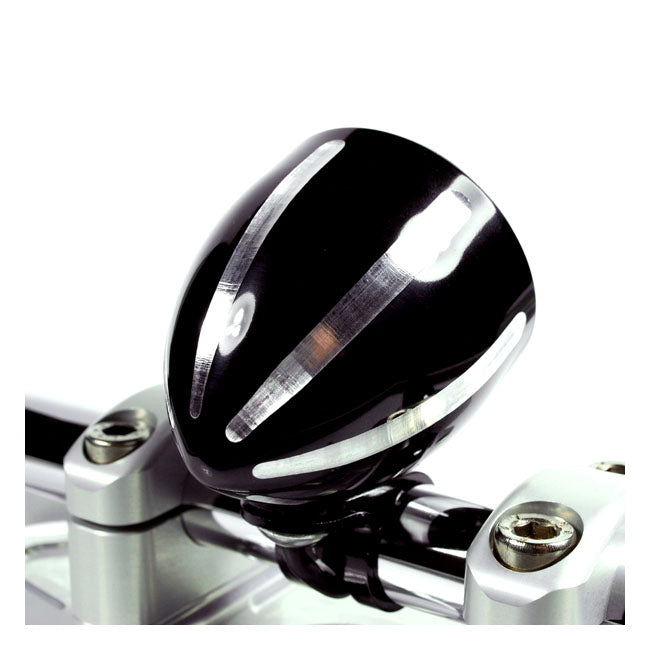 Motogadget Tiny Mount Cup ''Grooved'' 22 mm. Black Cc – Motoscope Tiny to 22 mm Handlebars