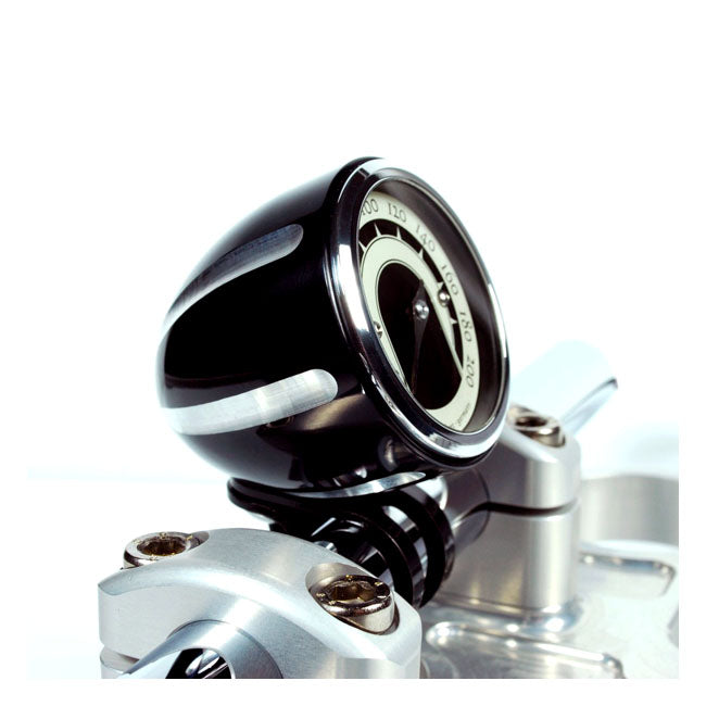 Motogadget Tiny Mount Cup ''Grooved'' 22 mm. Black Cc – Motoscope Tiny to 22 mm Handlebars