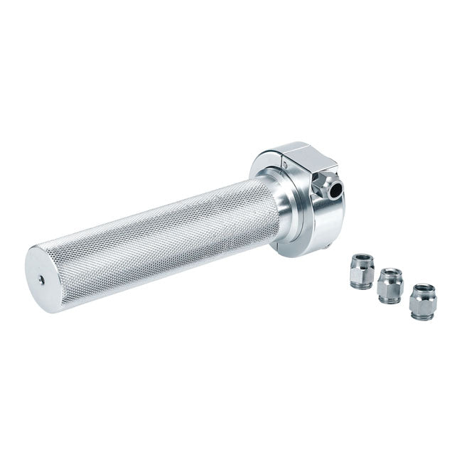 Biltwell 7/8 (23 mm) Whiskey Throttle Assembly Polished – 7/8" (22 mm) Handlebars