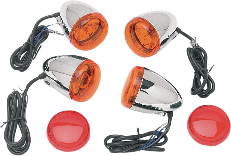 Chris Products Custom Deuce-style Turn Signal Kit - TURN Signal KIT Custom for Harley-Davidson Softail 1988-1992