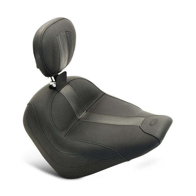 Mustang Standard Touring Solo Seat with Backrest – 2015–2022 Indian Scout; 2016–2022 Indian…