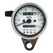 MCS LED Mini Speedo 2:1 Mph. Chrome with White Face Plate – Most Models with Front Wheel Drive; Some…