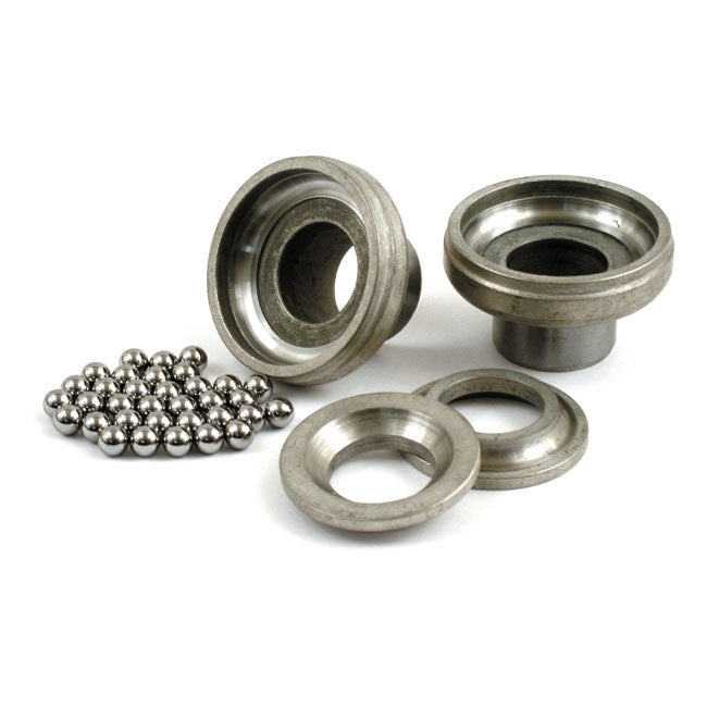 Samwel Frame Neck Ball Bearing & Race Kit – All 1936–1948 Big Twin with Standard &…