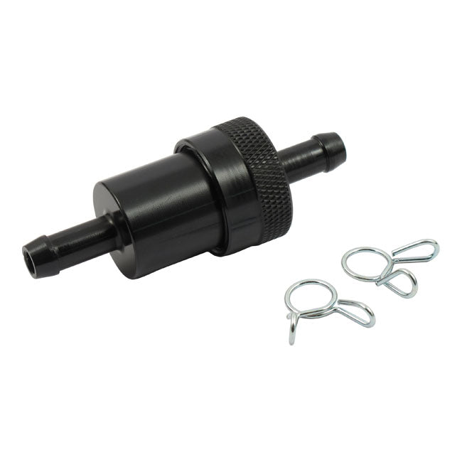 MCS Black Aluminium Fuel Filter, 5/16"