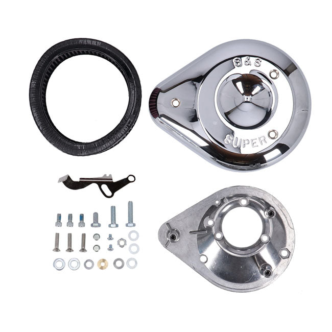 Teardrop Air Cleaner Assembly. Chrome – 1966–1984 Big Twin; 1957–1985 XL…