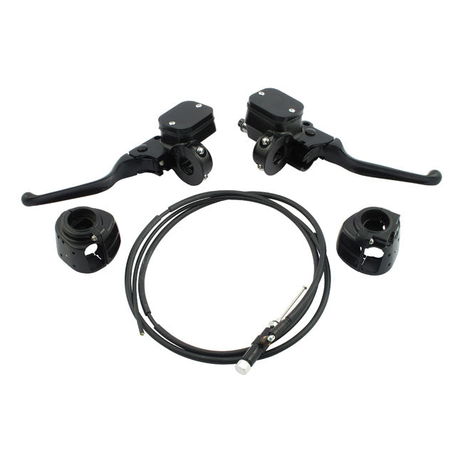 MCS Handlebar Control Hydr. Clutch Conversion Kit. Black – 1996–2006 XL Sportster