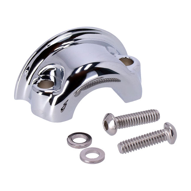 MCS H/B Master Cylinder & Clutch Clamp. Chrome – 2008–2013 FLT/Touring