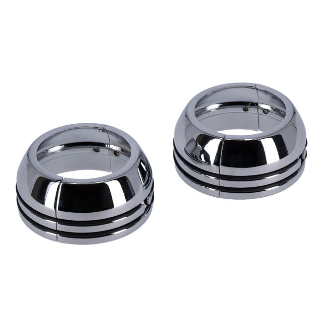MCS 2-Piece Chrome Fork Boot Covers – 2006–2017 Dyna Fld)