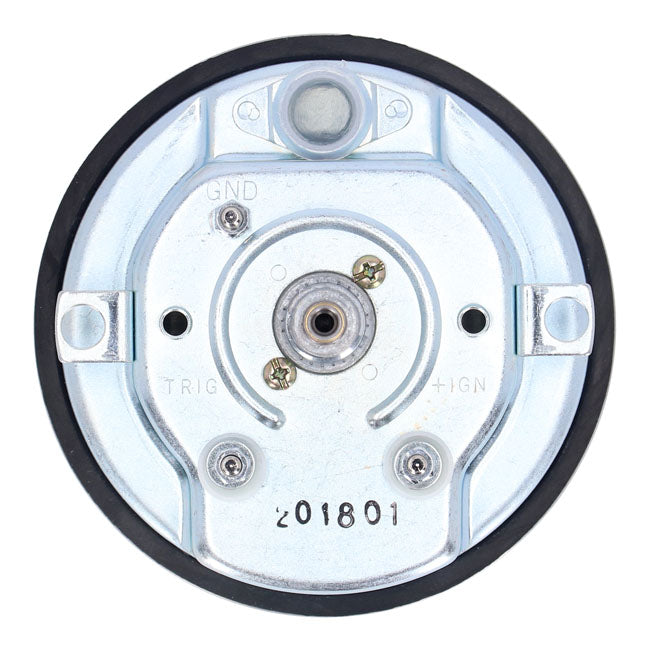 MCS FL Speedo/Tachometer, ''73-84 Face'', Black. 1:1 Kmh