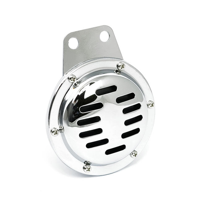 MCS 4" Custom Horn. 12-Volt. Horizontal Slotted. Chrome
