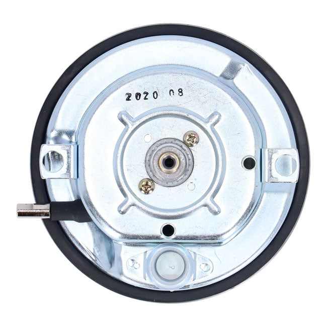 MCS FL Speedometer, ''62-67 Electra Face'', Black/Gold. 1:1 Kmh