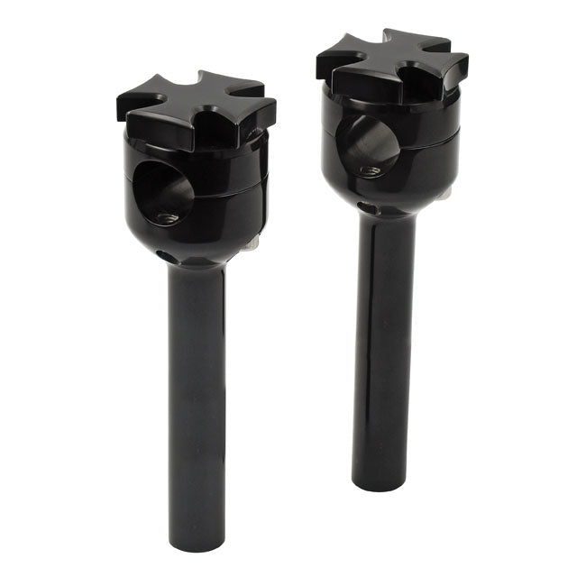 MCS Maltese Riser Set. 6" Rise. Black – 1973–2002 Big Twin; Twin Cam B; XL…