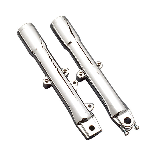 MCS Lower Fork Legs, Single Disc. Chrome – 1986–1999 FLST