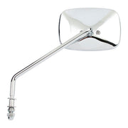 MCS Late OEM Style Mirror, Long Stem, Left Side. Chrome – 65-UP H-D