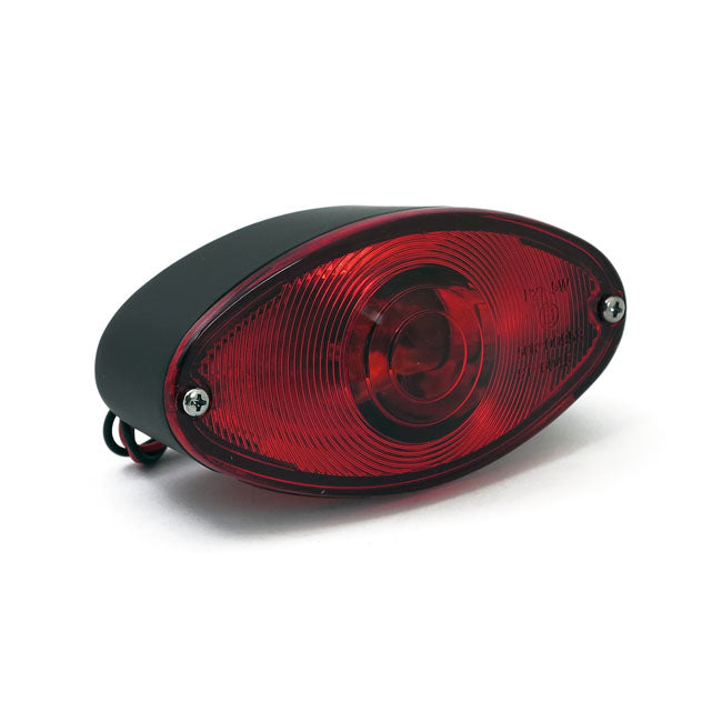 MCS Cateye Taillight. Die-Cast Housing. Black – Universal