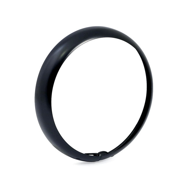 MCS Outer Trim Ring, 7" Hydra Headlamp. Satin Black – 1949–1959 FL; FLH Hydra Glide