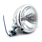 MCS FL Style Spotlamp, 4-1/2". Chrome, Ribbed/Clear Lens
