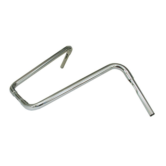 MCS 1-1/4" Buffalo Apehangers, 20" High, Chrome – 1982–2022 H-D with 1" I.d. Risers