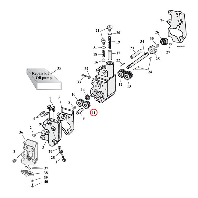 Jims Idle Oil Pumps Gears – L1962–1999 Big Twin