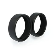 MCS Recessed Trim Rings. 4.5" Spotlamp. Black Wrinkle – 1962–2025 H-D with Passing Lamp Kit