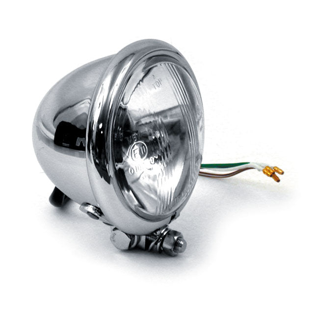 MCS Bates Style 4-1/2" 35/35w Headlamp. Chrome