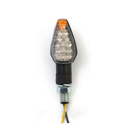 MCS Peak, Mini LED Turn Signals. 20mm Stem. Clear Lens