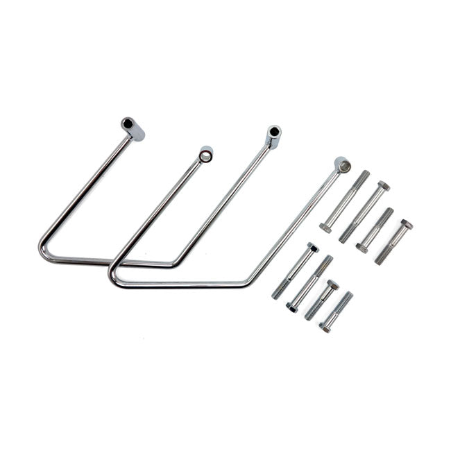 MCS Saddlebag Support Kit. Chrome – 2000–2005 FXST; 2000–2017 FLST