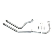 Paughco Upswept Head Pipes - Gooseneck. Over Transmission – 1966–1969 Early Shovel with Rigid Frame