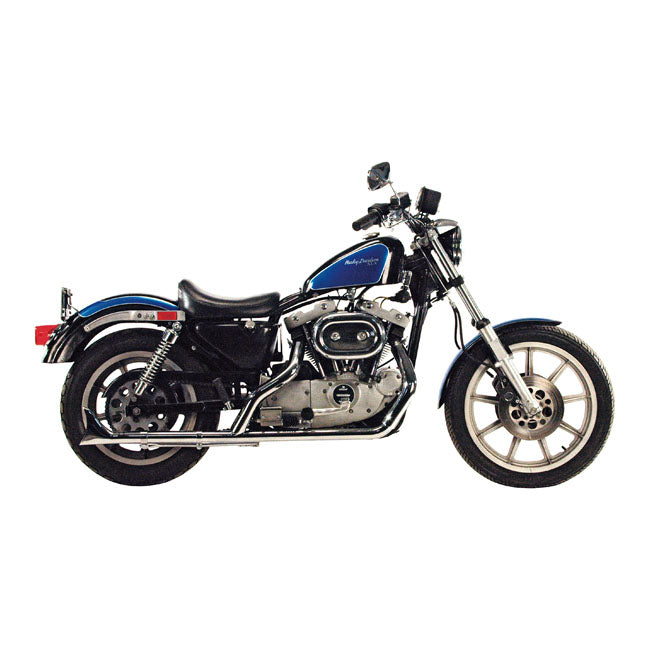 Paughco 2 into 1 Head Pipes. Chrome – 1957–1985 XL Sportster