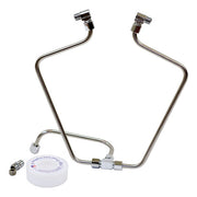 Paughco ''Old STF'' Dual Rocker Box Oil Lines. Stainless – 1966–1984 Shovelhead