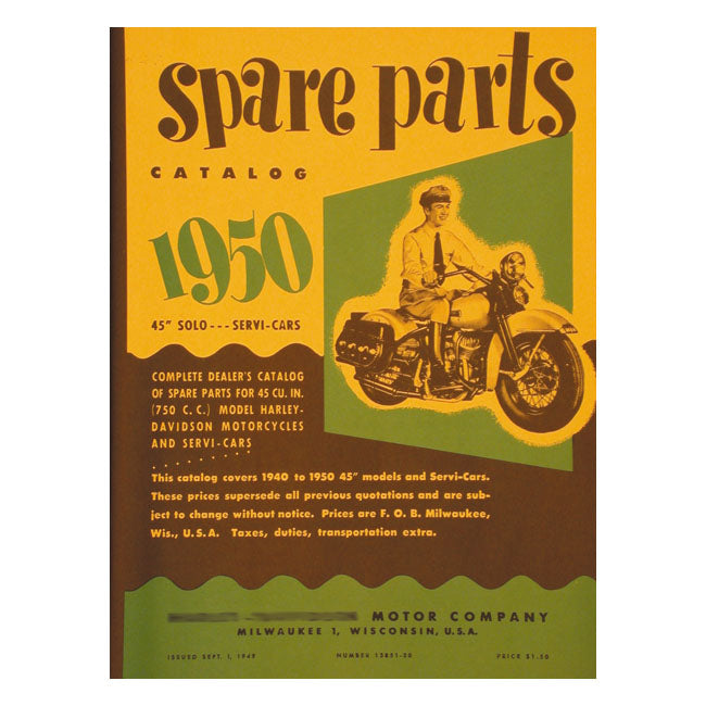 Samwel Parts Catalog - 40-50 45ci & Servi-Car – 1940-1950 45" Sv & Servi-Car