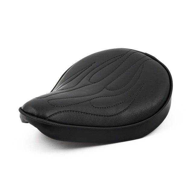 MCS Fitzz, Custom Solo Seat. Black Flame. Small. 6Cm Thick – Universal