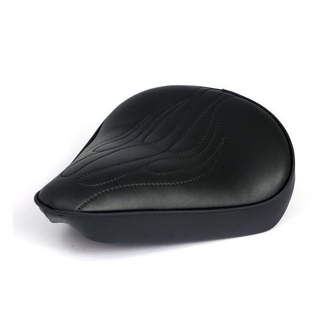 MCS Fitzz, Custom Solo Seat. Black Flame. Large. 6Cm Thick – Universal