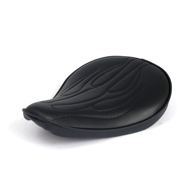 MCS Fitzz, Custom Solo Seat. Black Flame. Small. 4 cm Thick – Universal