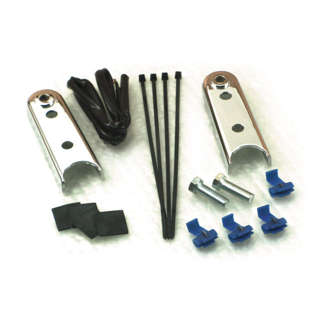 MCS Rear Turn Signal Relocation Kit. Chrome – 1984–1999 FXSTC; FXSTS; Fxstsb…