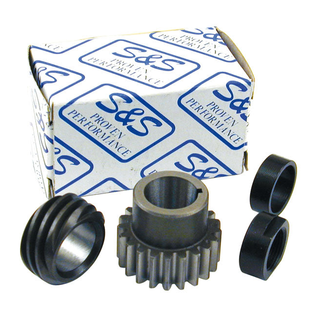 S&S 90-99 B.t. Pinion Shaft Gear/Conversion Kit. Red – L1977–1984 Shovelhead; 1984–1989 Evo Big…