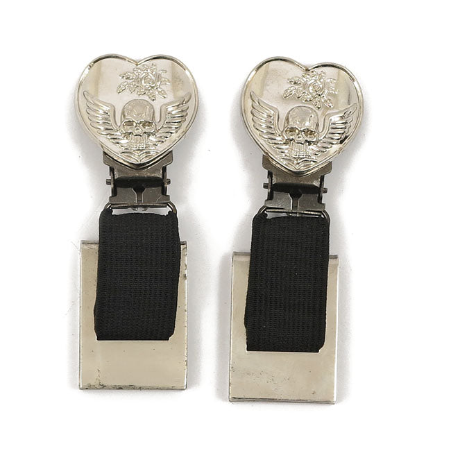Ryder Clips Front Clips Heart/Skull