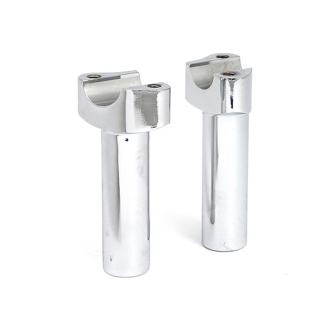 MCS Forged Aluminium Risers Straight, 4-1/2" Rise. Chrome