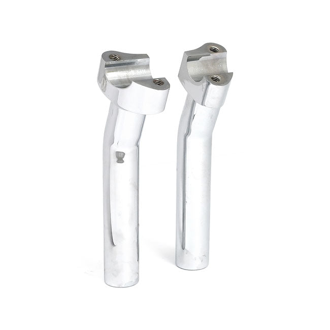 MCS Forged Aluminium Risers Pullback, 7" Rise. Chrome